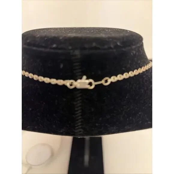 Vintage Sterling Silver .925 Multi Strand Waterfall Necklace 226 - Picture 4 of 4